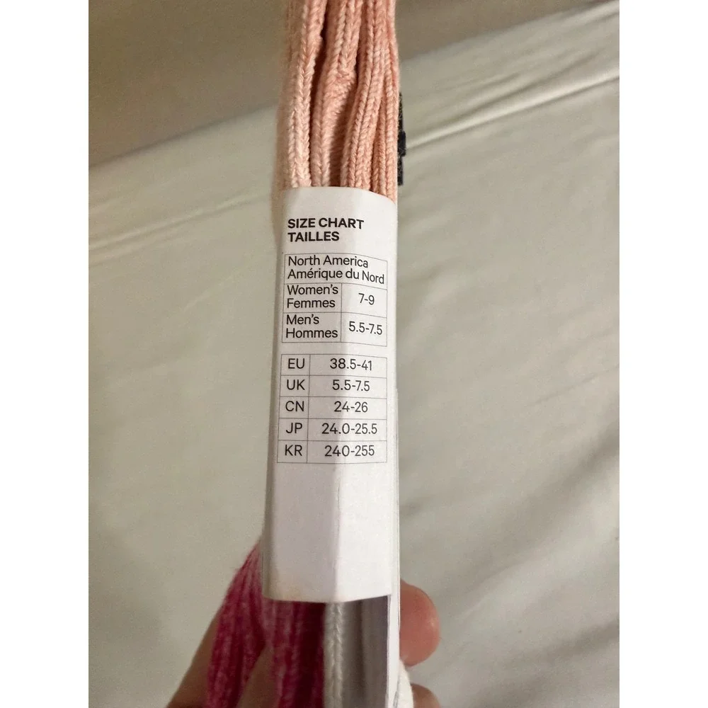 Lululemon Ragg Socks Pink Peach Gradient Crew Length Unisex Medium LU9DBVS